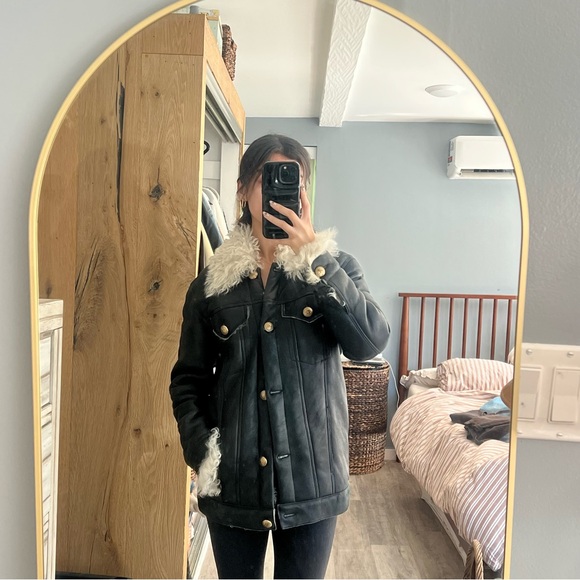 Zeynep Arcay Leather Jacket - Lamb Fur - Picture 2 of 9